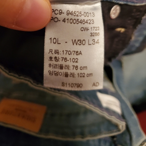 NWOT Signature by Levi Strauss Jean, straight, women size W30 L34. Faded blue. - Picture 8 of 10